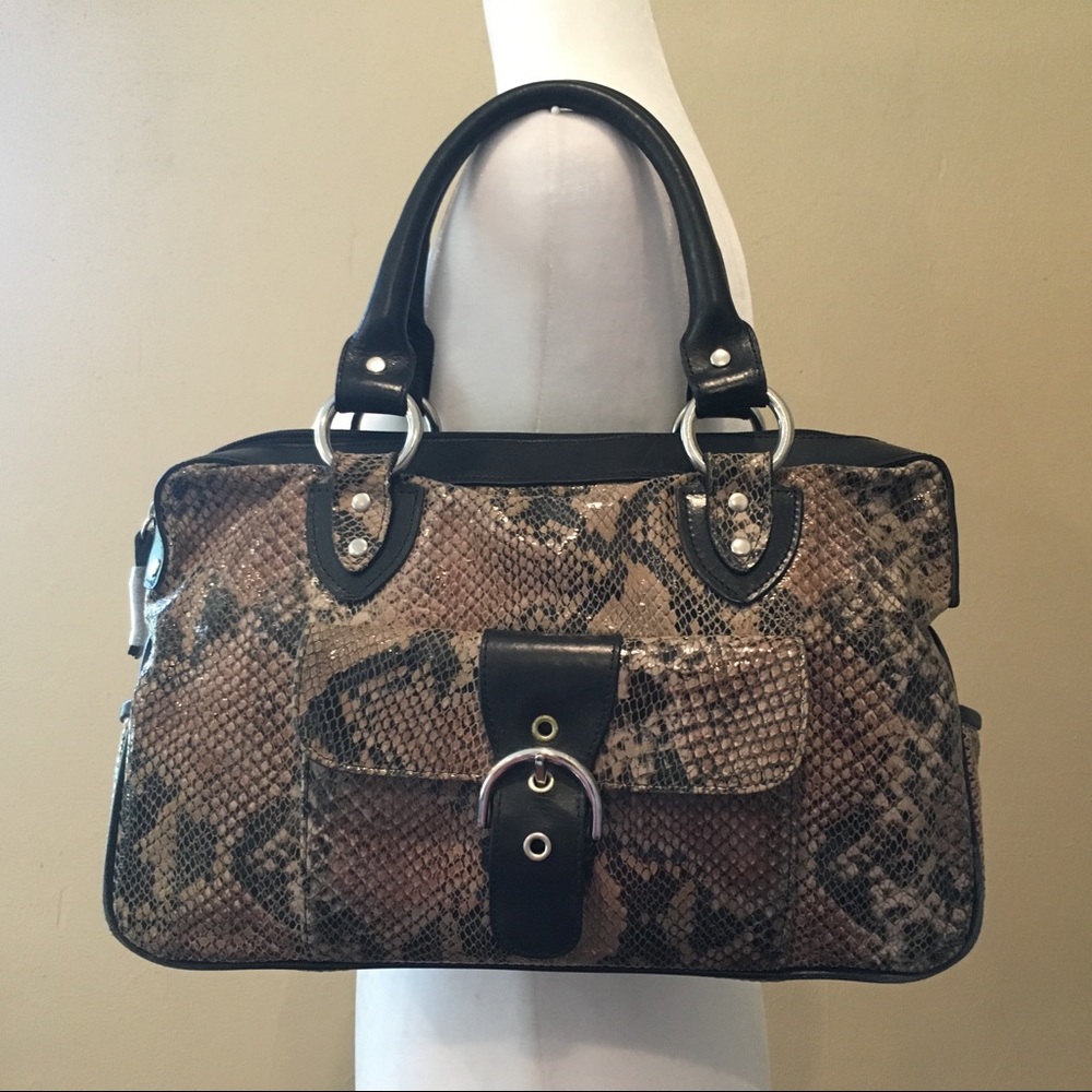Sharif Shoulder bag - snake skin